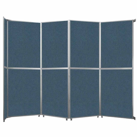 Versare Operable Wall Folding Room Divider 15'7" x 12'3" Caribbean Fabric 1070249-2